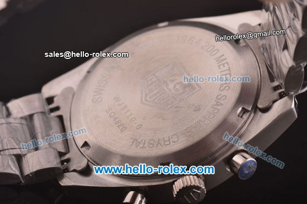 Tag Heuer Automatic Movement PVD Bezel with White Dial - Click Image to Close